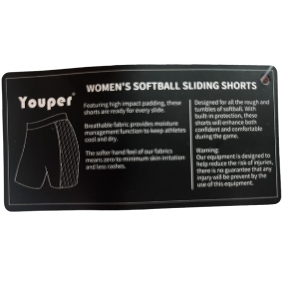Youper Women’s Softball Sliding Shorts. Compression NWT. - Picture 6 of 8